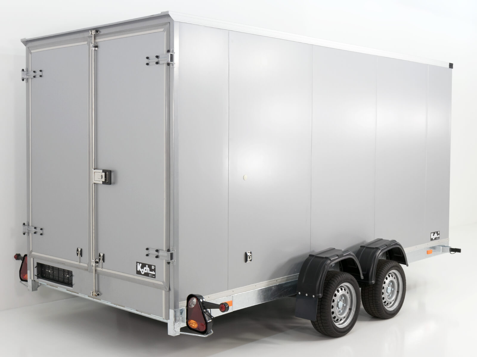 Vezeko Koffer-Absenkanhänger 167x400cm Höhe: 210cm 3,5t | Silber-Neu – Bild 6