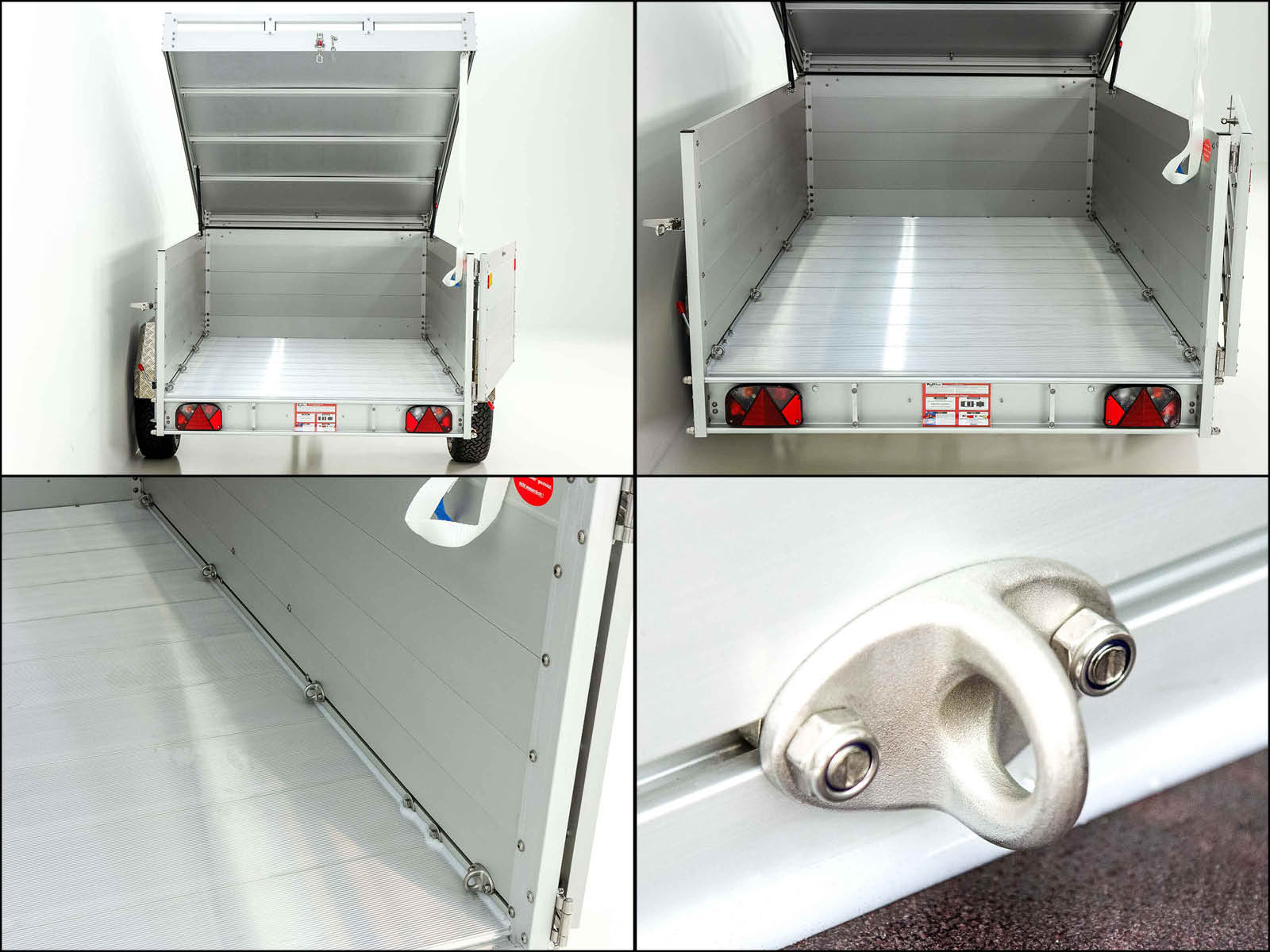 Deckelanhänger „CROSSLINE“ 150x250cm 1300kg | Höhe 80cm | Aluboden | Typ 6.13-Neu – Bild 4