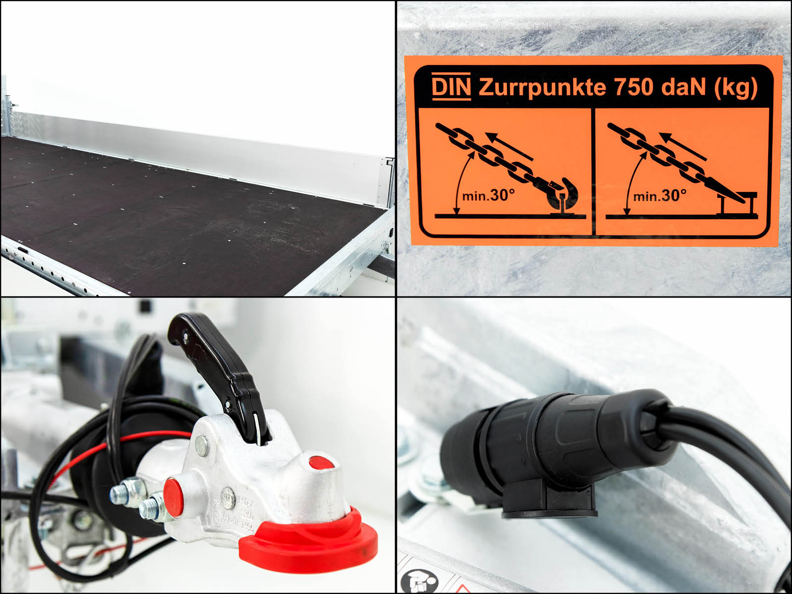 Vezeko Hochlader Anhänger J30.43 | 210x430cm | 3t | Ladefläche kippbar-Neu – Bild 3