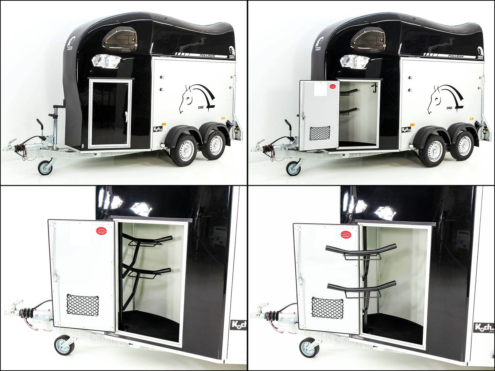 Cheval Liberte Pferdeanhänger GOLD One 1,5er | Pullmann-Fahrwerk | Sattelkammer | schwarz-Neu – Bild 3