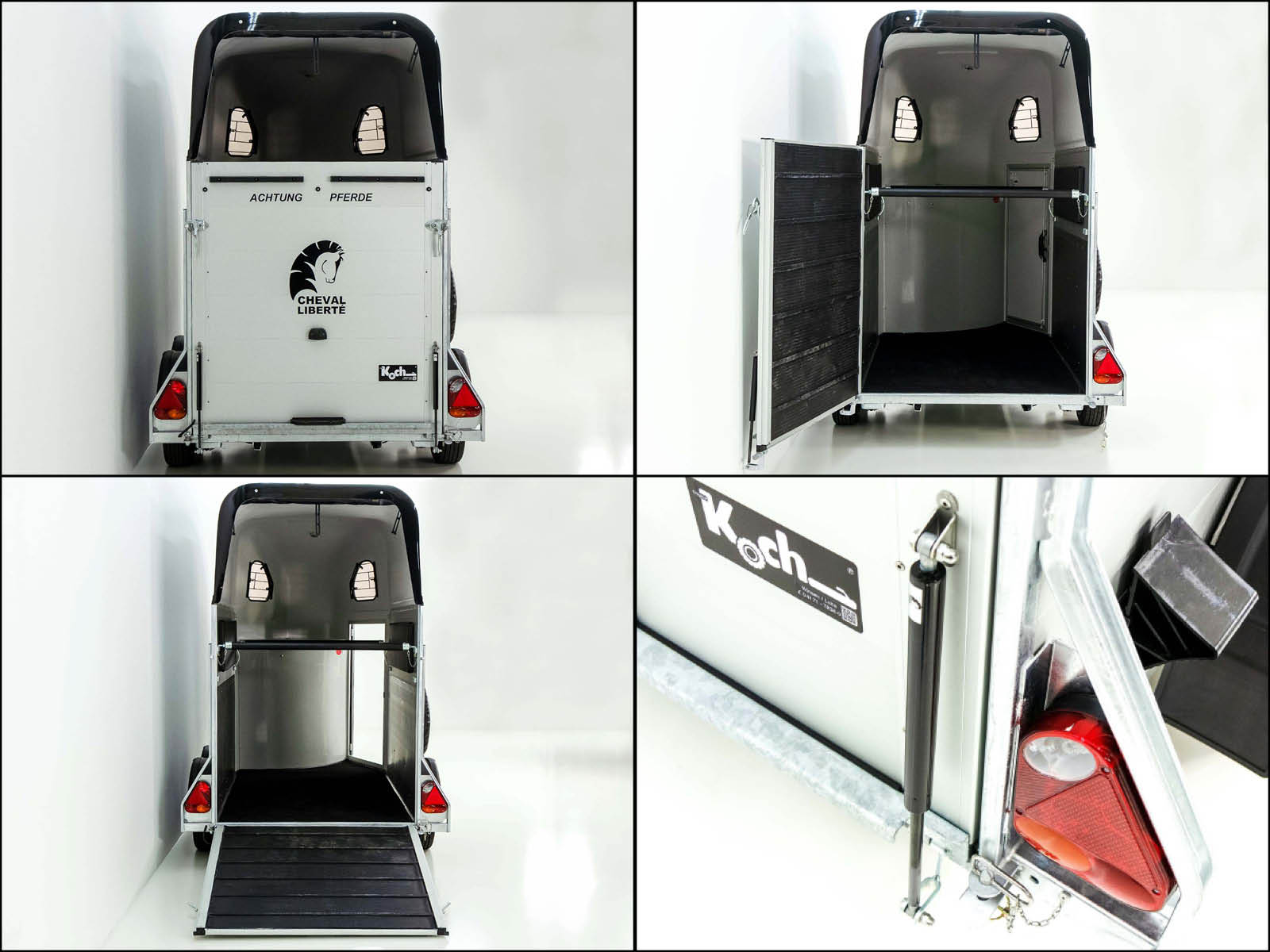Cheval Liberte Pferdeanhänger GOLD One 1,5er | Pullmann-Fahrwerk | Sattelkammer | schwarz-Neu – Bild 5