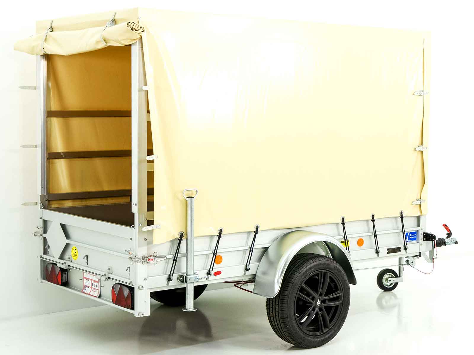 '-Anhänger „Edition 35“ Hochplane 160cm 125x250cm 1300kg | Typ 4.13 | Elfenbein Beige-Neu – Bild 4