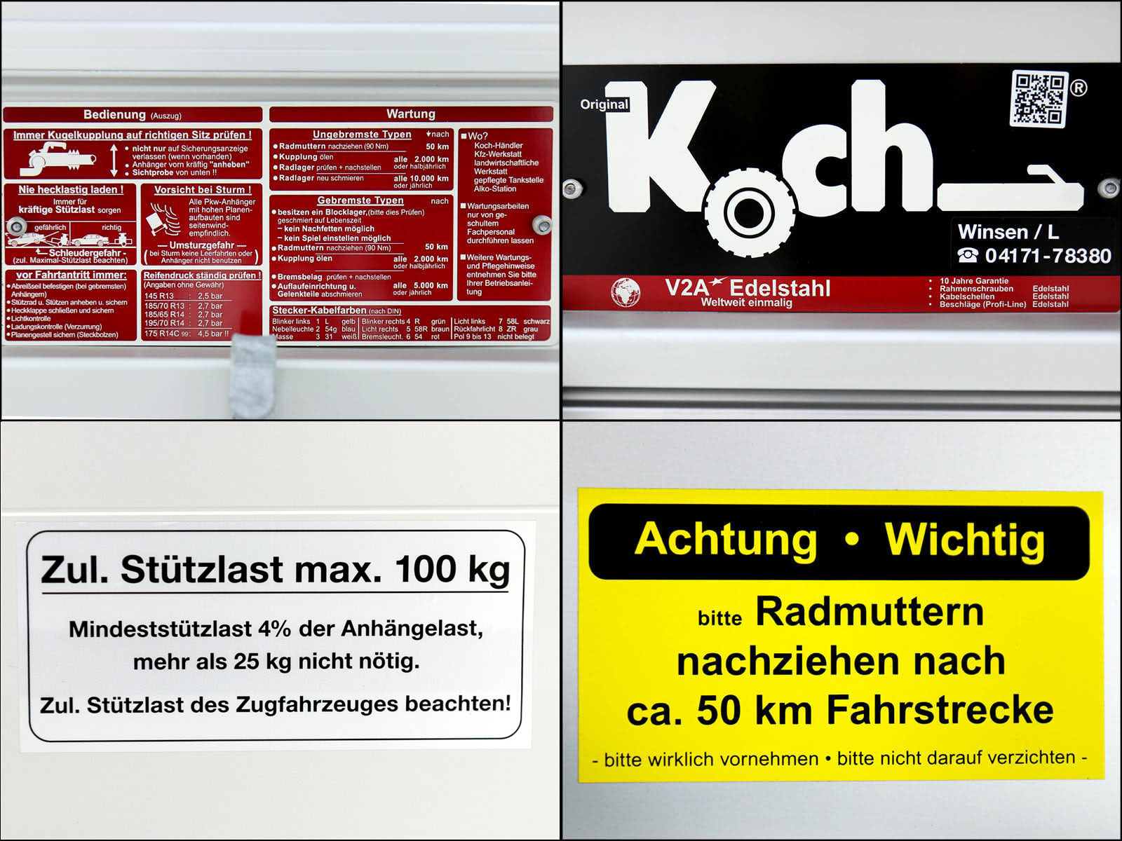 Tandemanhänger 150x300cm 2600kg | Typ 7.26-Neu – Bild 3