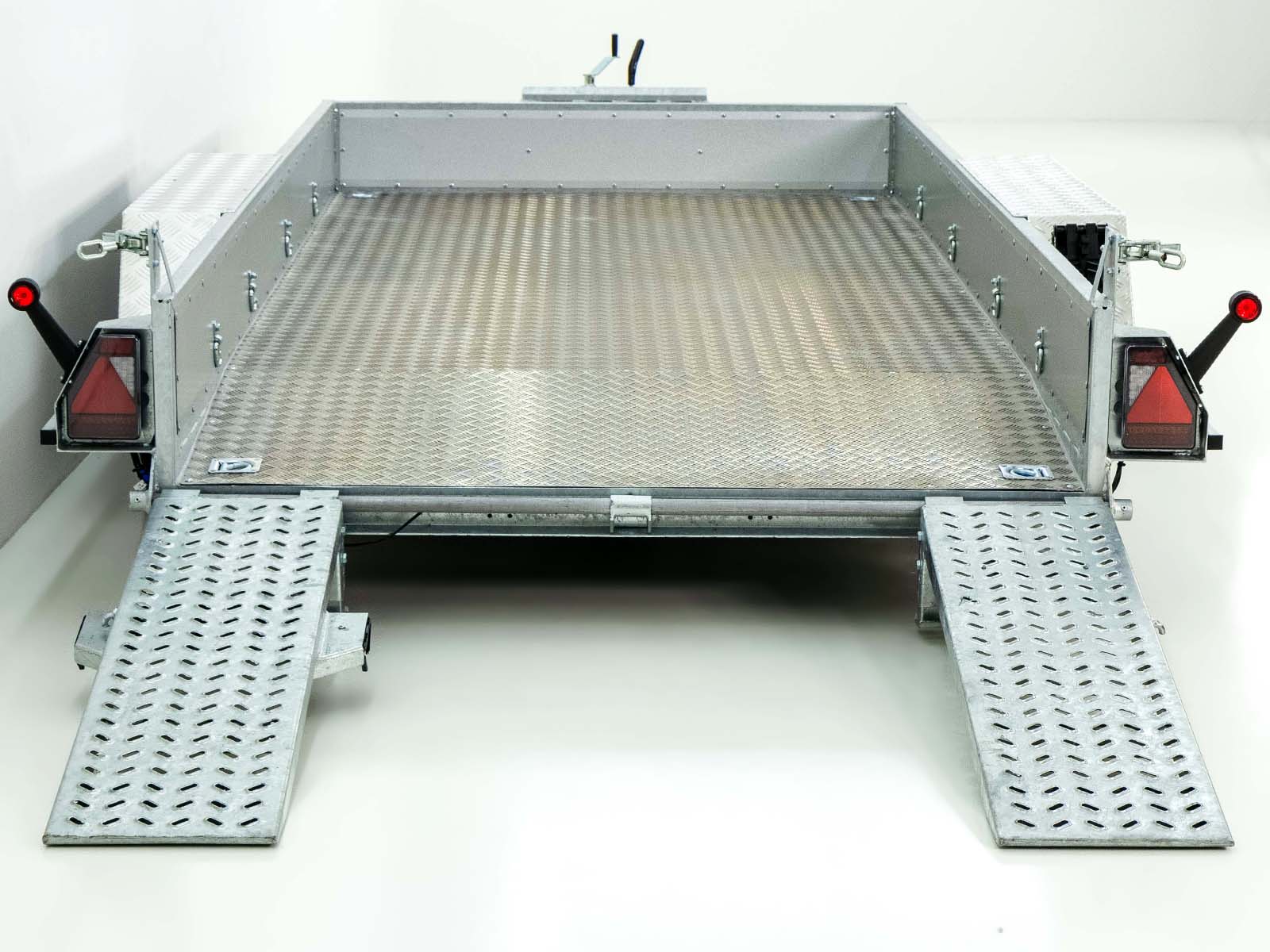 Variant Baumaschinenanhänger Maxi Load 180×400 3,5t | Einzelrampen | Aluboden Beavertail-Neu – Bild 2