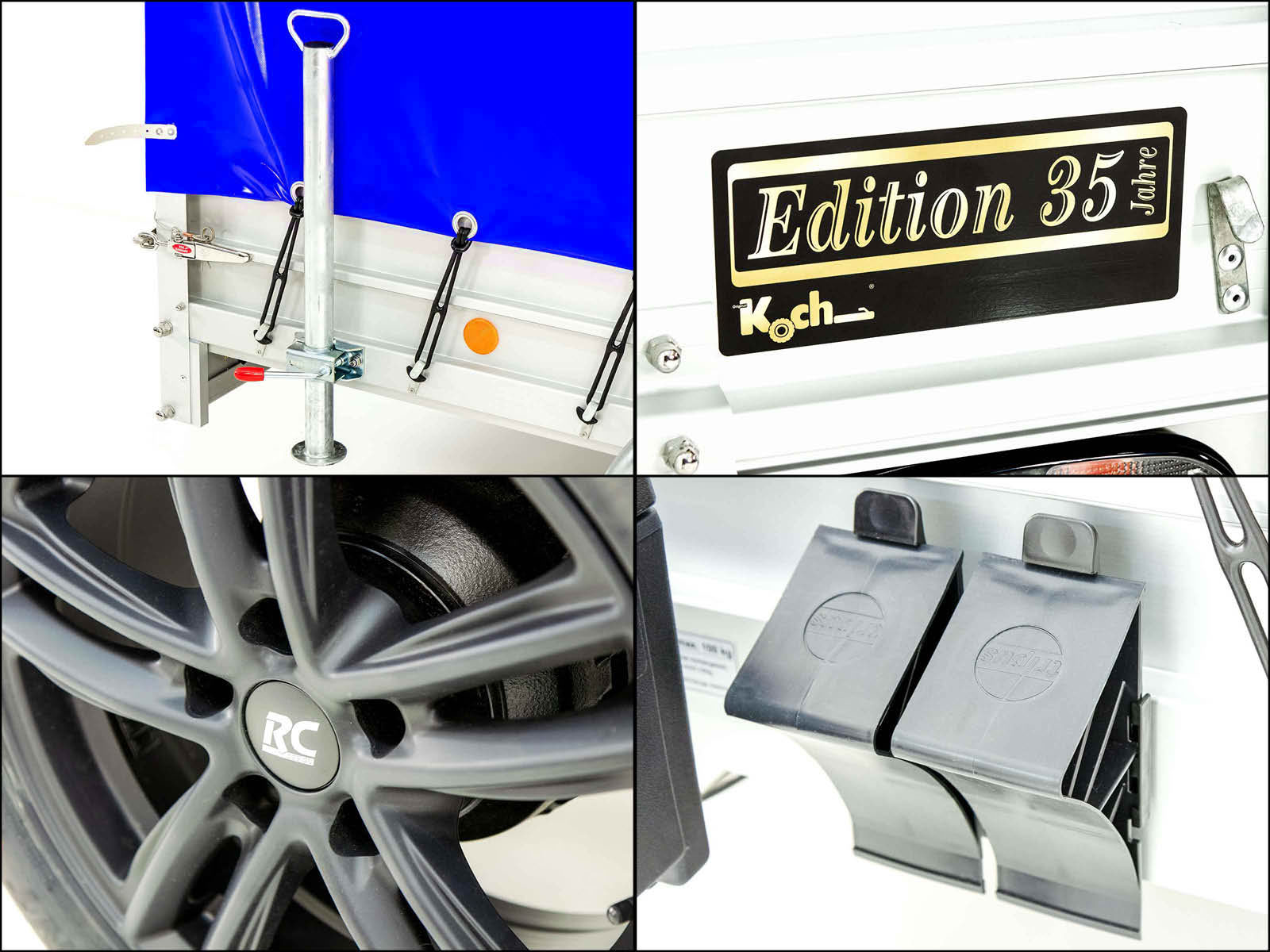 '-Anhänger „Edition 35“ 125x250cm 1300kg | Typ 4.13 | Hochplane 160cm – Blau-Neu – Bild 5