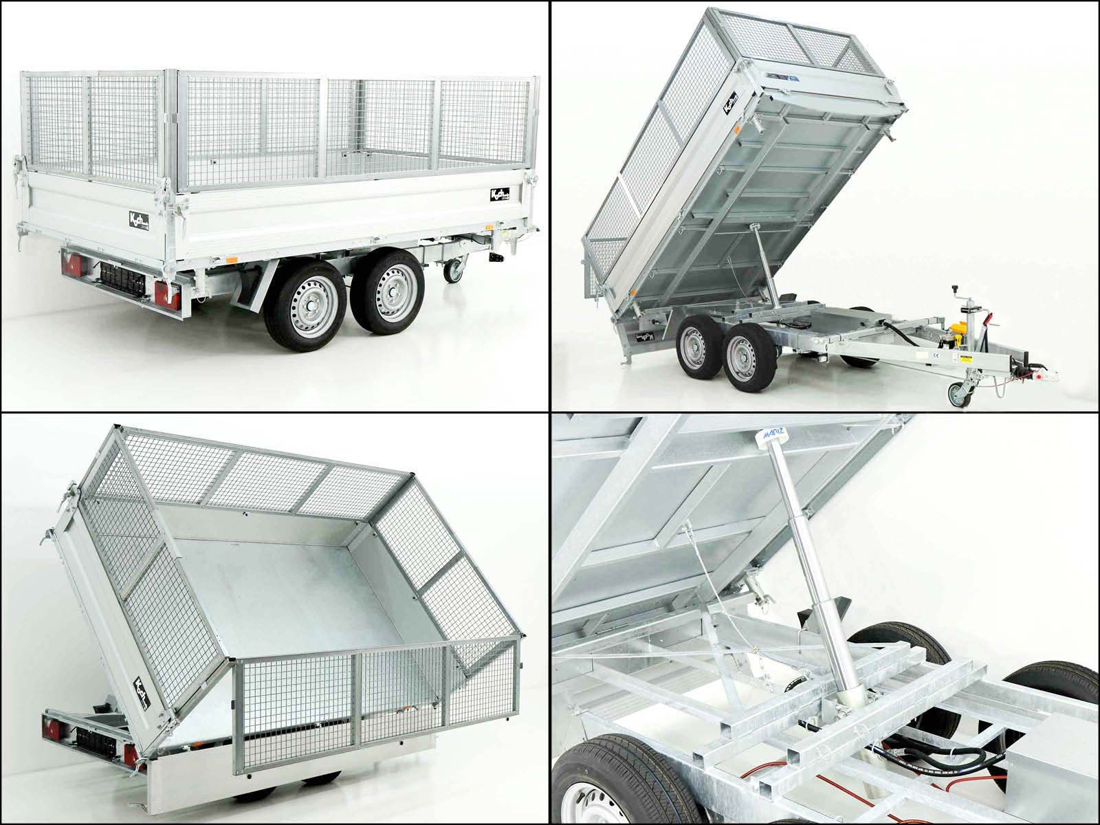 Unsinn Dreiseitenkipper UDK 175×306 3,0t | E-Pumpe | Gitter-Neu – Bild 2