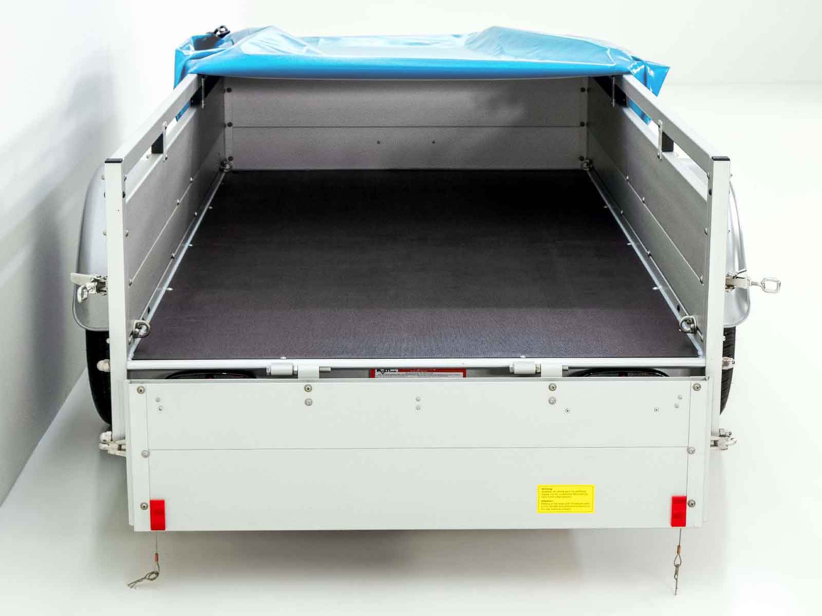 Anhänger mit Plane 125x250cm 750kg | Typ U4 | Flachplane Profi hellblau-Neu – Bild 4