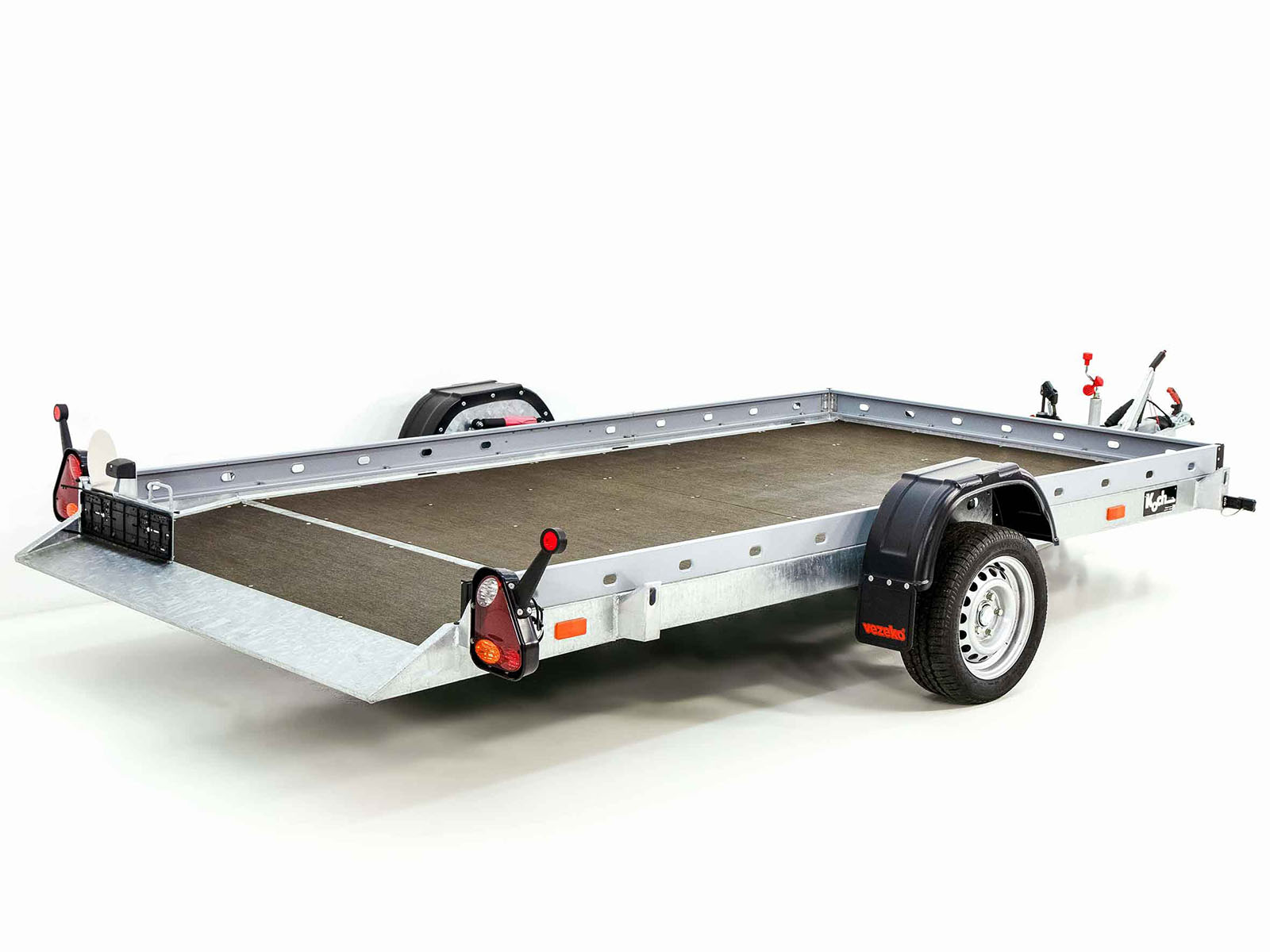 Vezeko Smartanhänger 180×347 cm 1,8 t | Lochblech Seitenwände-Neu – Bild 6