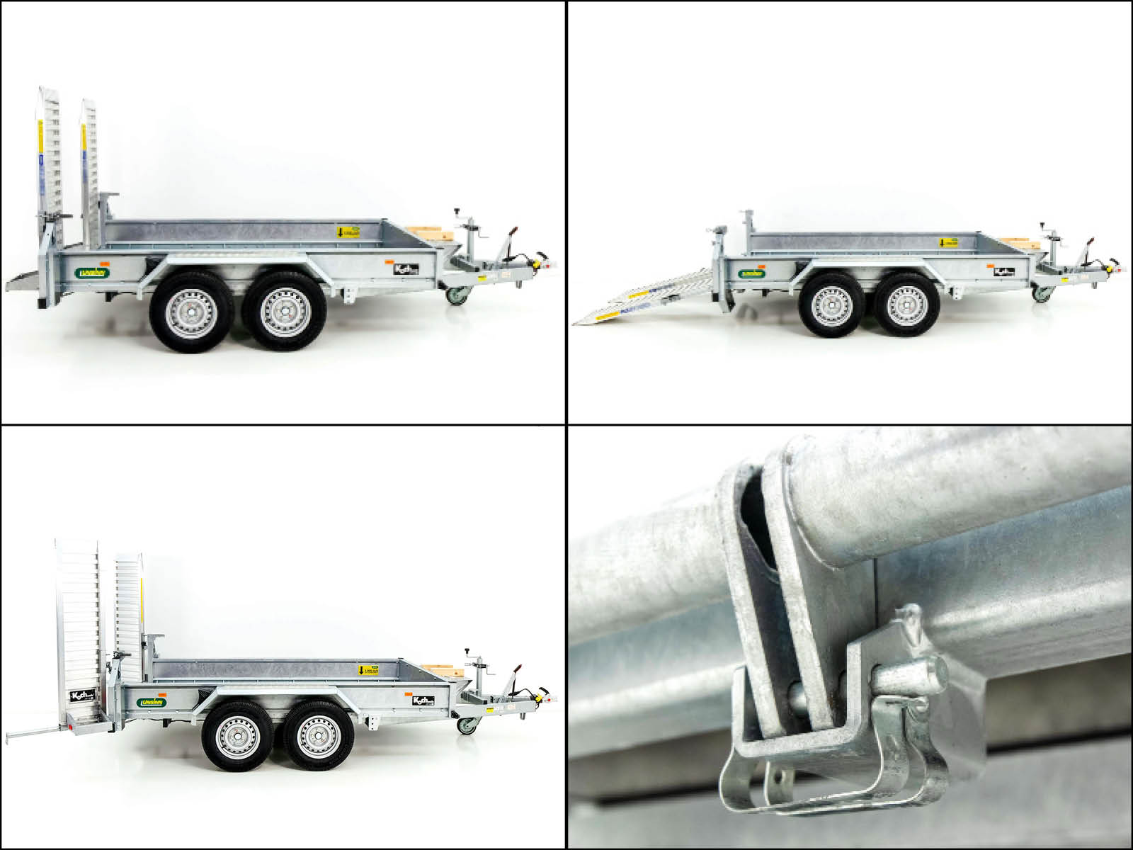 Unsinn Baumaschinenanhänger UBA 160x306cm 3,5t | Schwenk-Rampen-Neu – Bild 3