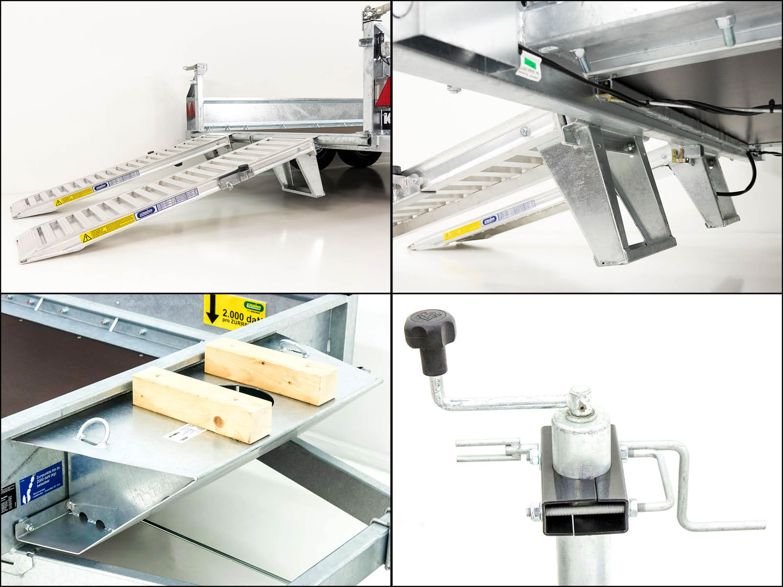 Unsinn Baumaschinenanhänger UBA 160x306cm 3,5t | Schwenk-Rampen-Neu – Bild 5