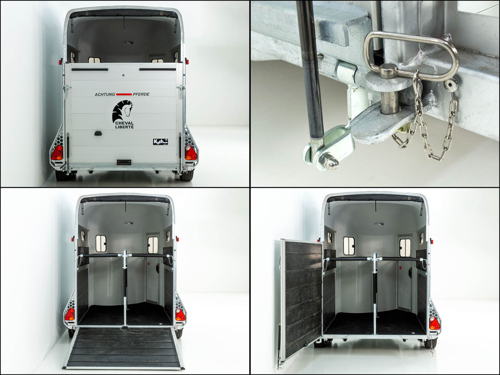 Cheval Liberte Pferdeanhänger GOLD 3 | Premium | Pullman 2 | Sattelkammer | weiß-Neu – Bild 6