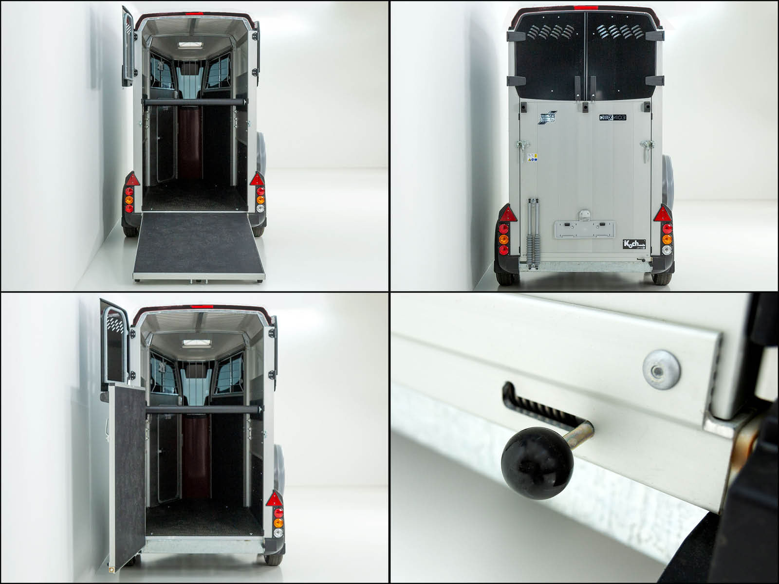 Ifor Williams Pferdeanhänger HBX 403 | Frontausstieg | neues Modell | Schwarz-Neu – Bild 6
