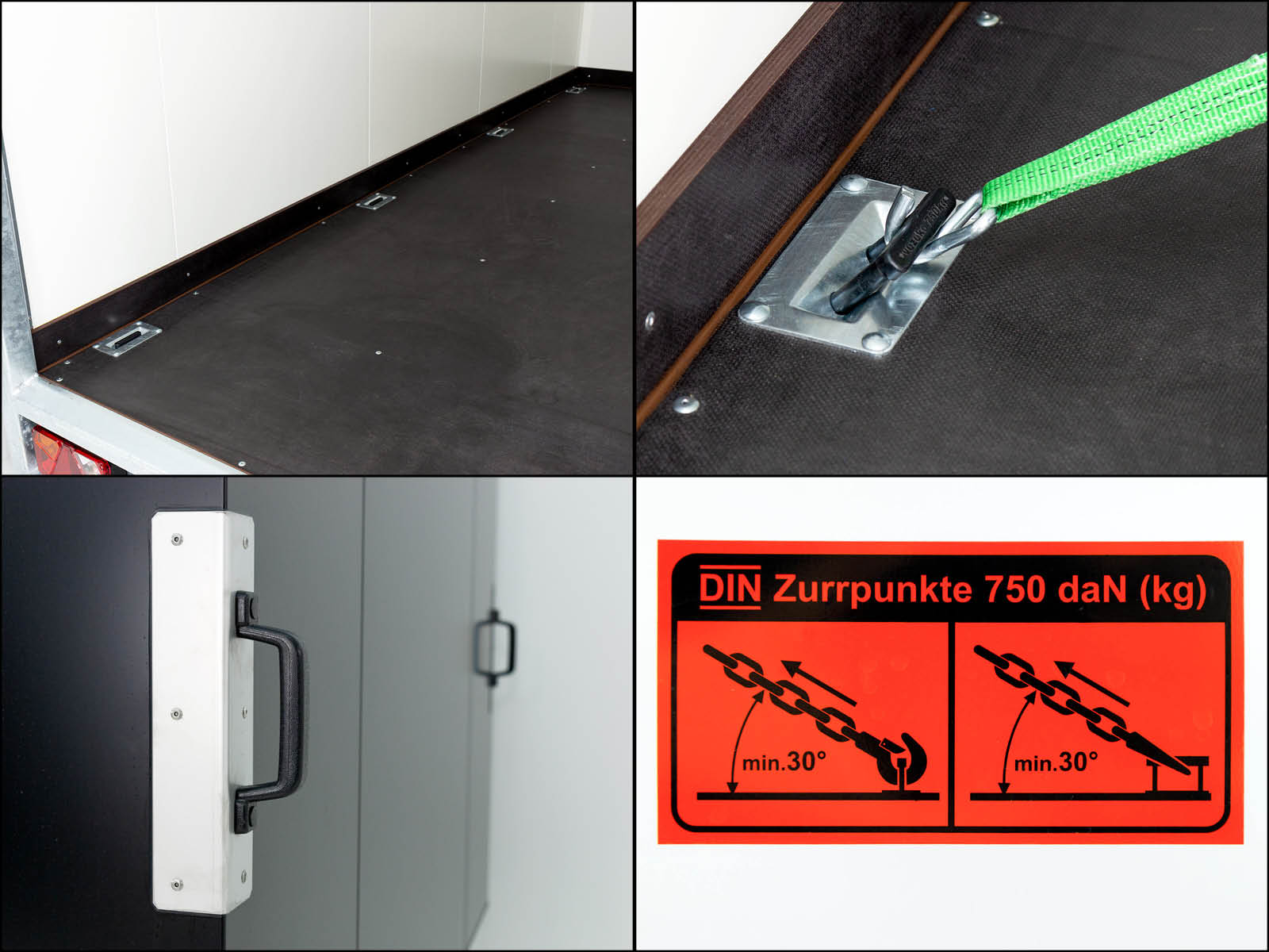 Vezeko Kofferanhänger 204x405cm H:205cm 2,7t | Schwarz-Neu – Bild 6