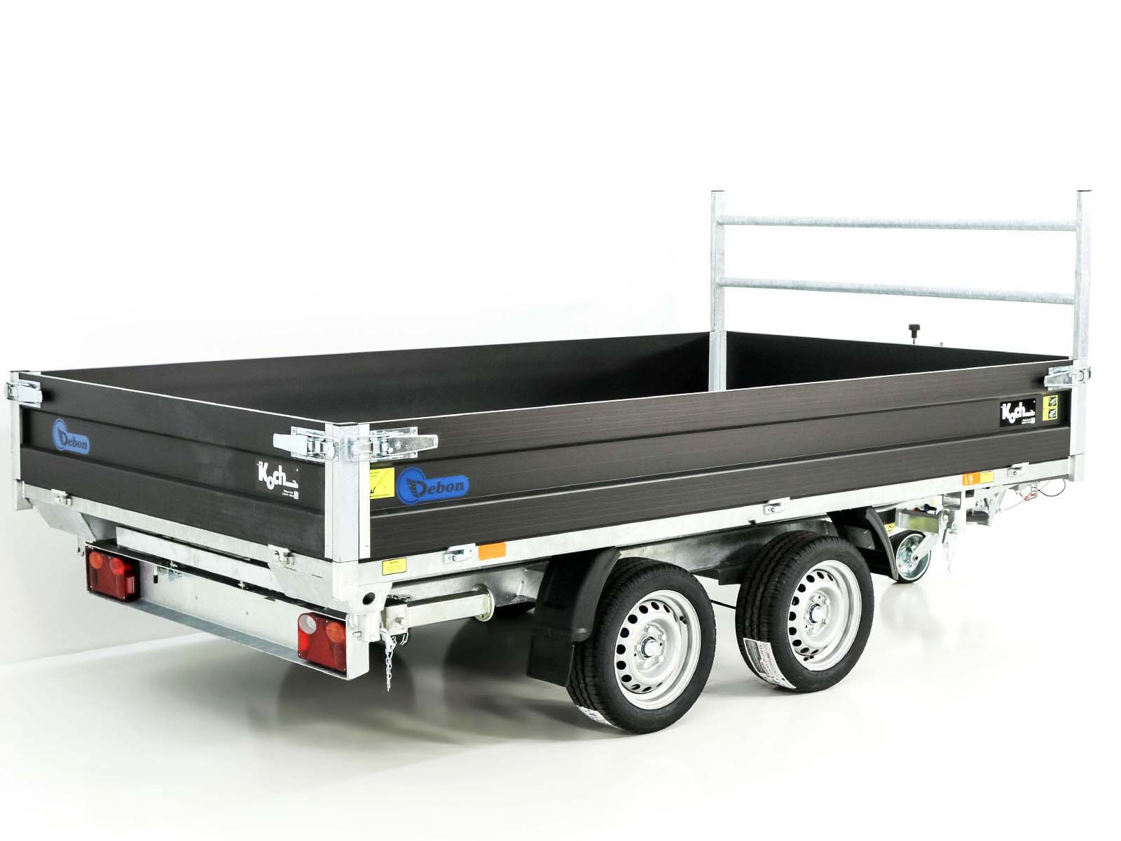 Debon Dreiseitenkipper 180×324 3,5t | Black Edition | Rampen | Stützen-Neu – Bild 3