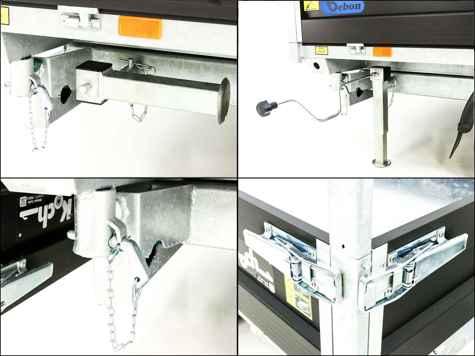 Debon Dreiseitenkipper 180×324 3,5t | Black Edition | Rampen | Stützen-Neu – Bild 6