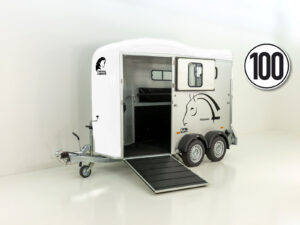 Cheval Liberte Pferdeanhänger Touring One 1,5er | Pullman-Fahrwerk | Frontausstieg | weiß-Neu