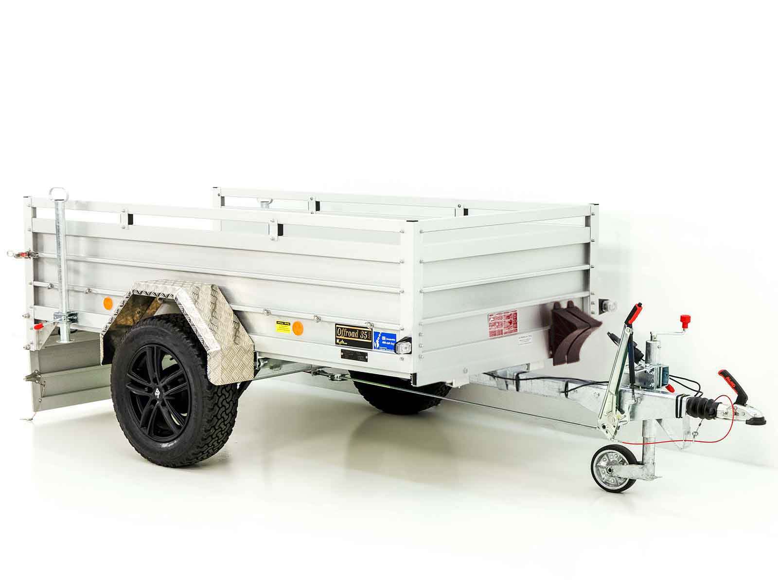 Anhänger „CROSSLINE“ 125×250 cm 1300 kg | Höhe 60 cm | Aluboden | Typ 4.13-Neu – Bild 4