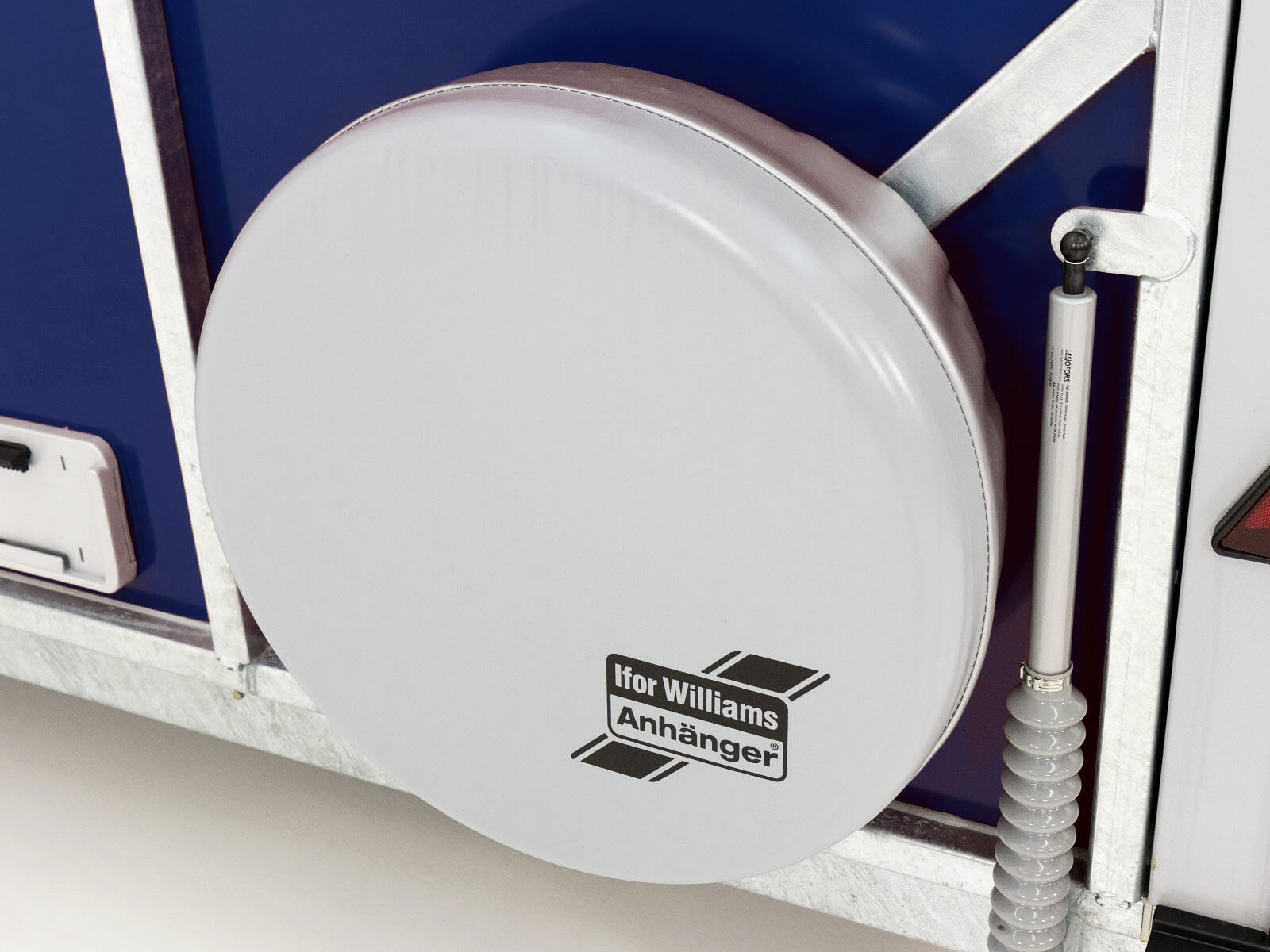 Ifor Williams Pferdeanhänger HB511 | Heckklappen-Türkombination | Blau-Neu – Bild 6
