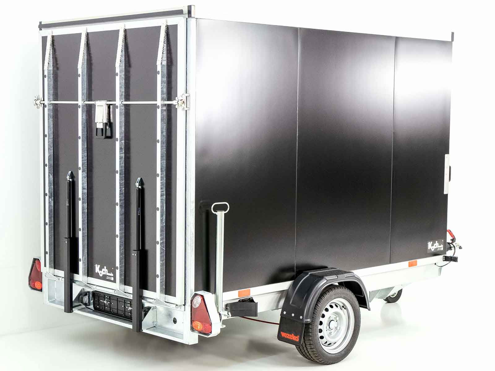 Vezeko Kofferanhänger 152x255cm Höhe:160cm 1,3t | Schwarz-Neu – Bild 5