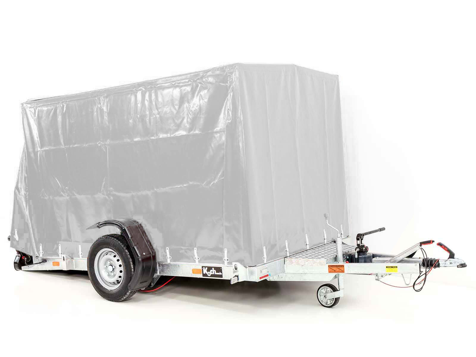 . Vezeko Absenkanhänger 162x272x155 1,3t Hochplane silber-Neu – Bild 4