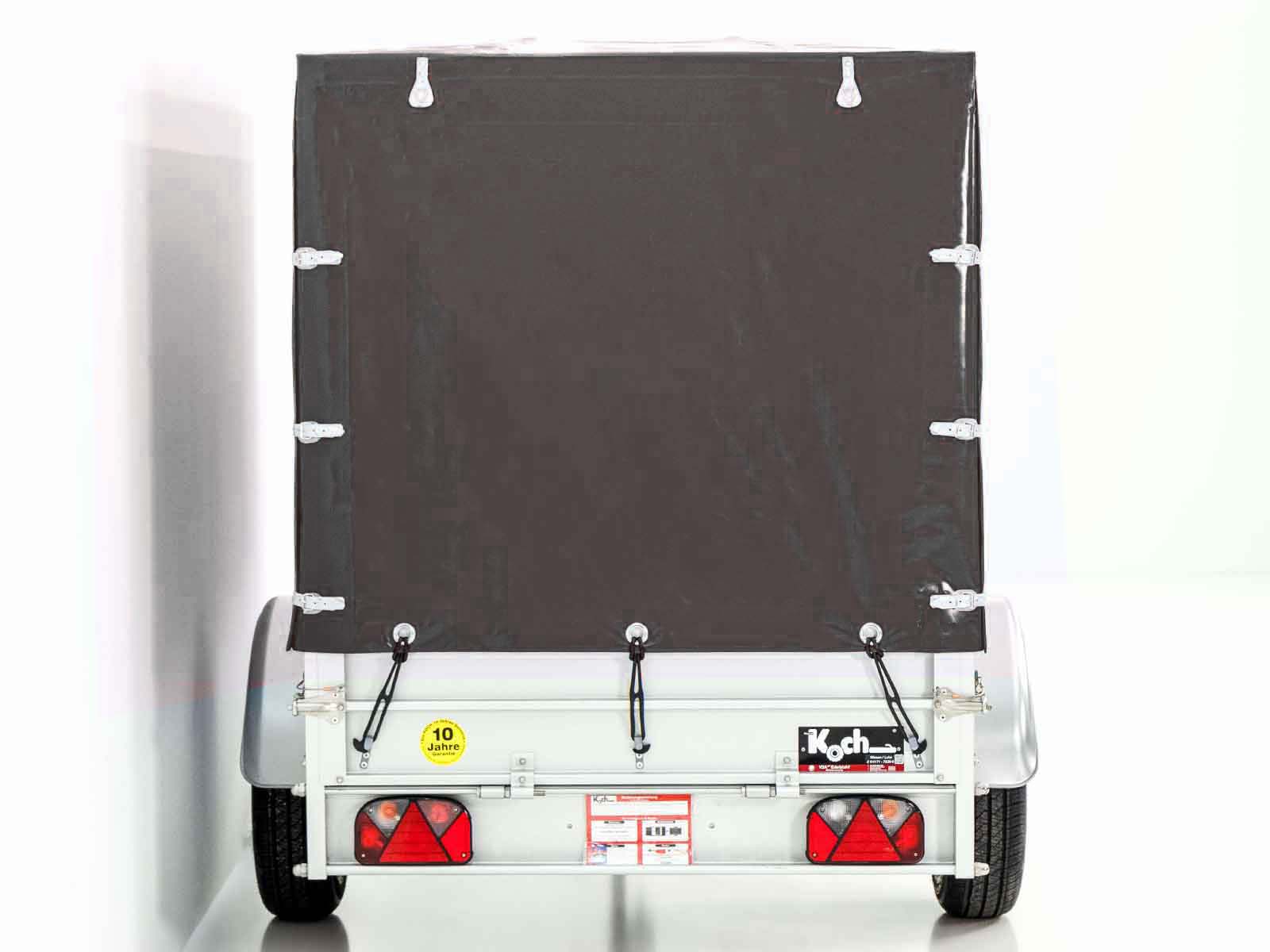Anhänger mit Plane 125x250cm 750kg | Typ U4 | Hochplane 140 cm Profi | Anthrazit-Neu – Bild 4