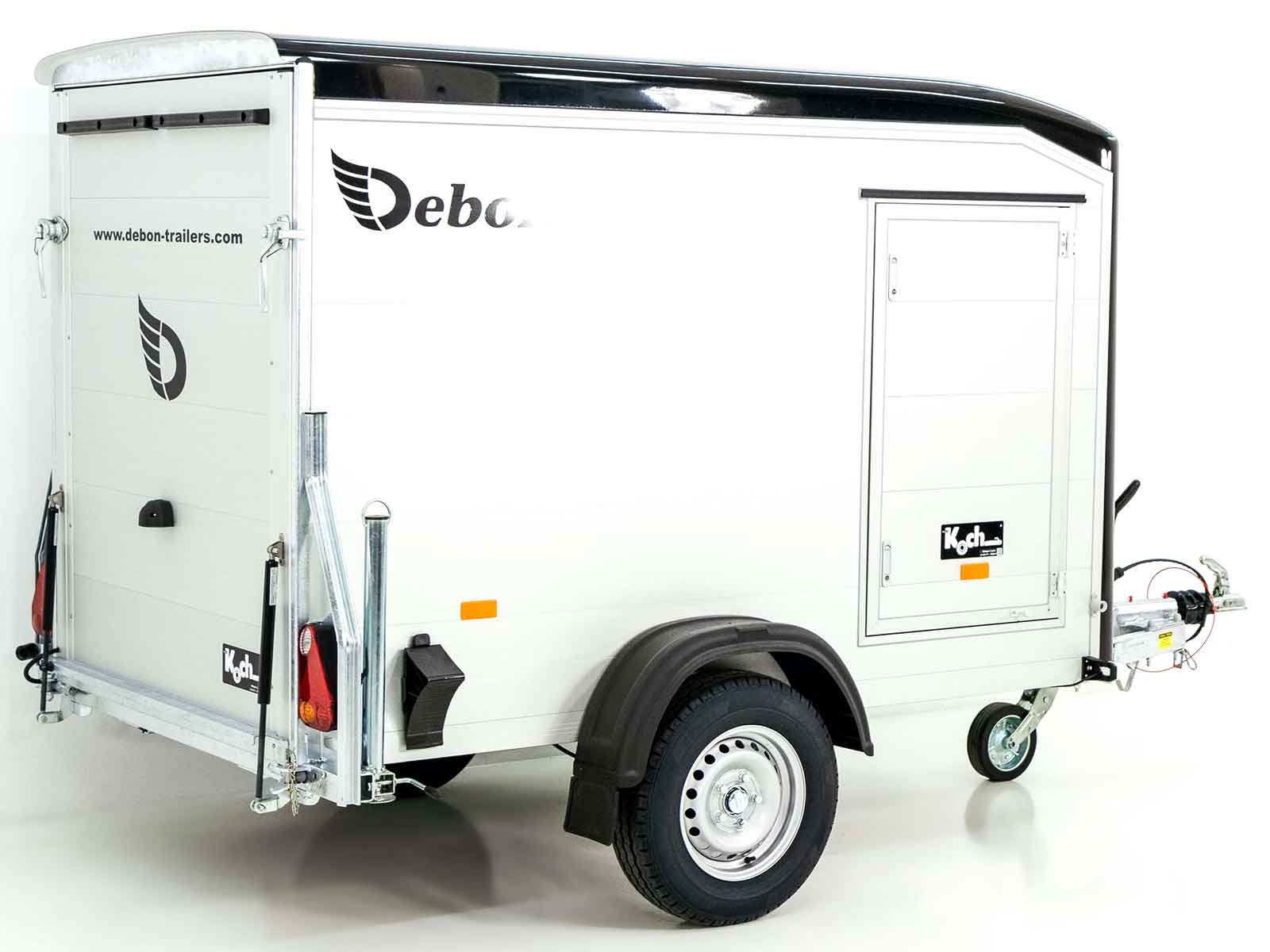 Debon Kofferanhänger Roadster Alu 255 125x255cm H:156cm | Schwarz-Neu – Bild 6