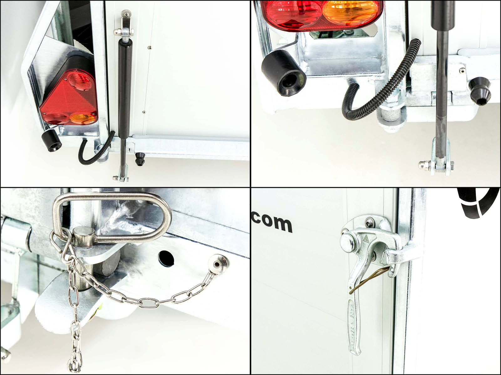 Debon Kofferanhänger Roadster Alu 255 125x255cm H:156cm | Schwarz-Neu – Bild 2