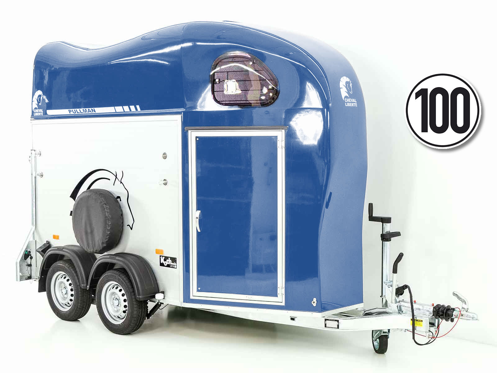 Cheval Liberte Pferdeanhänger GOLD One 1,5er | Pullman-Fahrwerk | blau-Neu