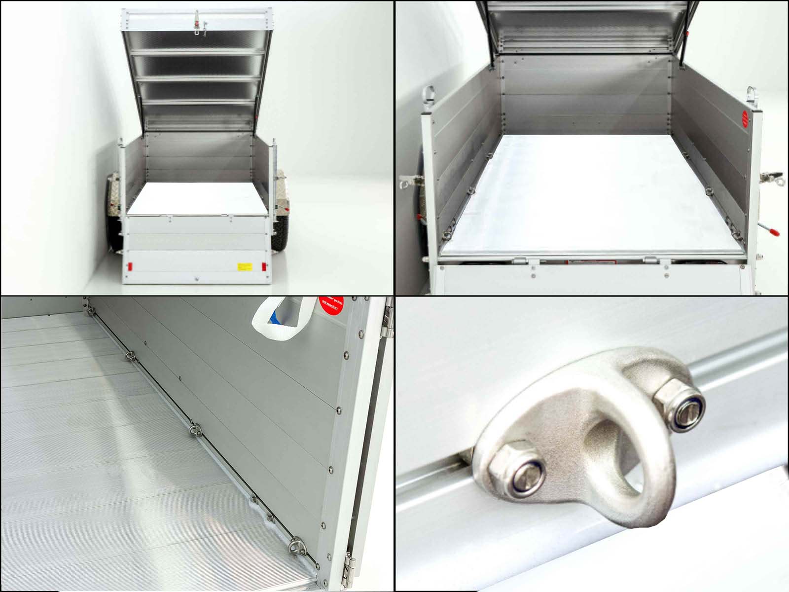 Deckelanhänger „CROSSLINE“ 125x250cm 1300kg | Höhe 65cm | Aluboden | Typ 4.13-Neu – Bild 5