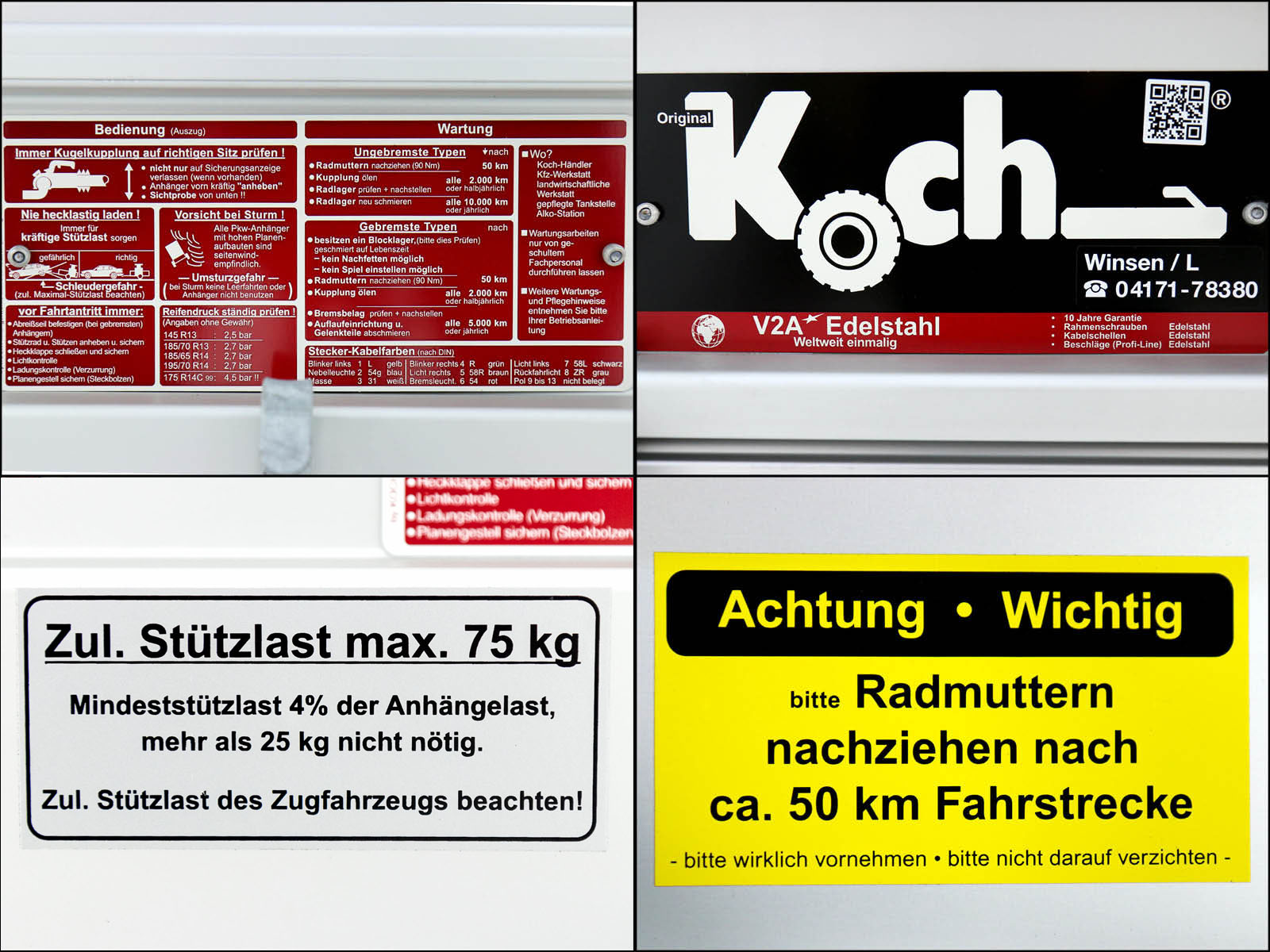 Motorradanhänger 150x250cm 750kg | Typ U6M | SR | Angebot-Neu – Bild 6