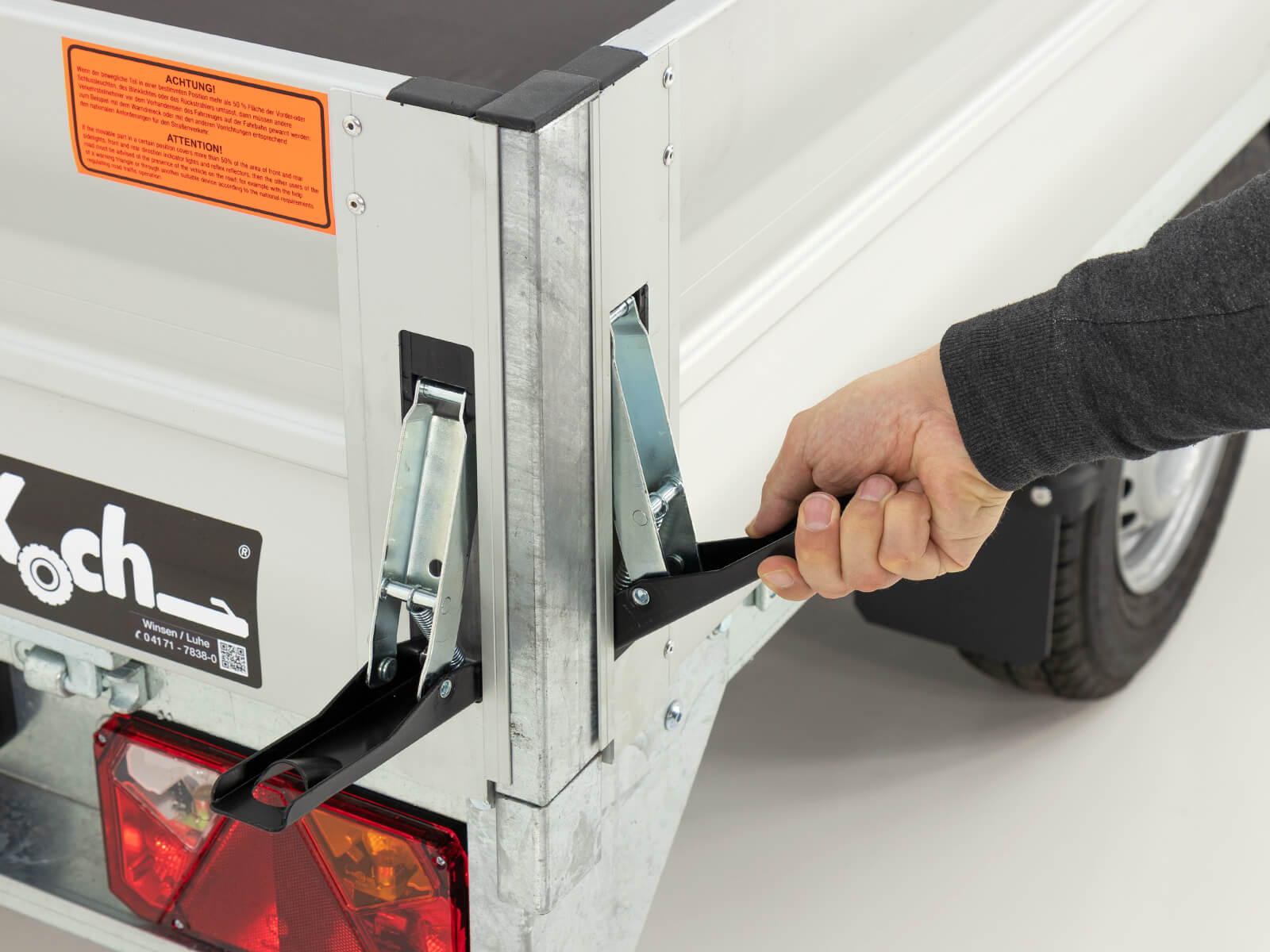 Vezeko Hochlader Anhänger DX13.26 | 162×267 cm | 1,3t-Neu – Bild 4