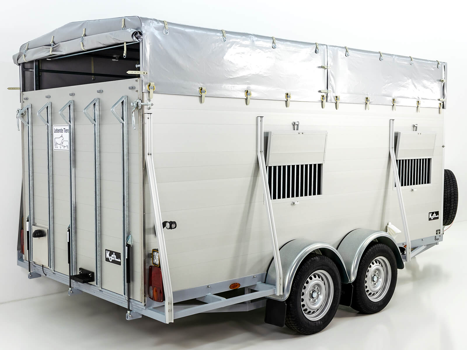 Alf Profi Viehanhänger 185×450 cm Höhe: 185 cm 3,5t Klappenkombi-Neu – Bild 5
