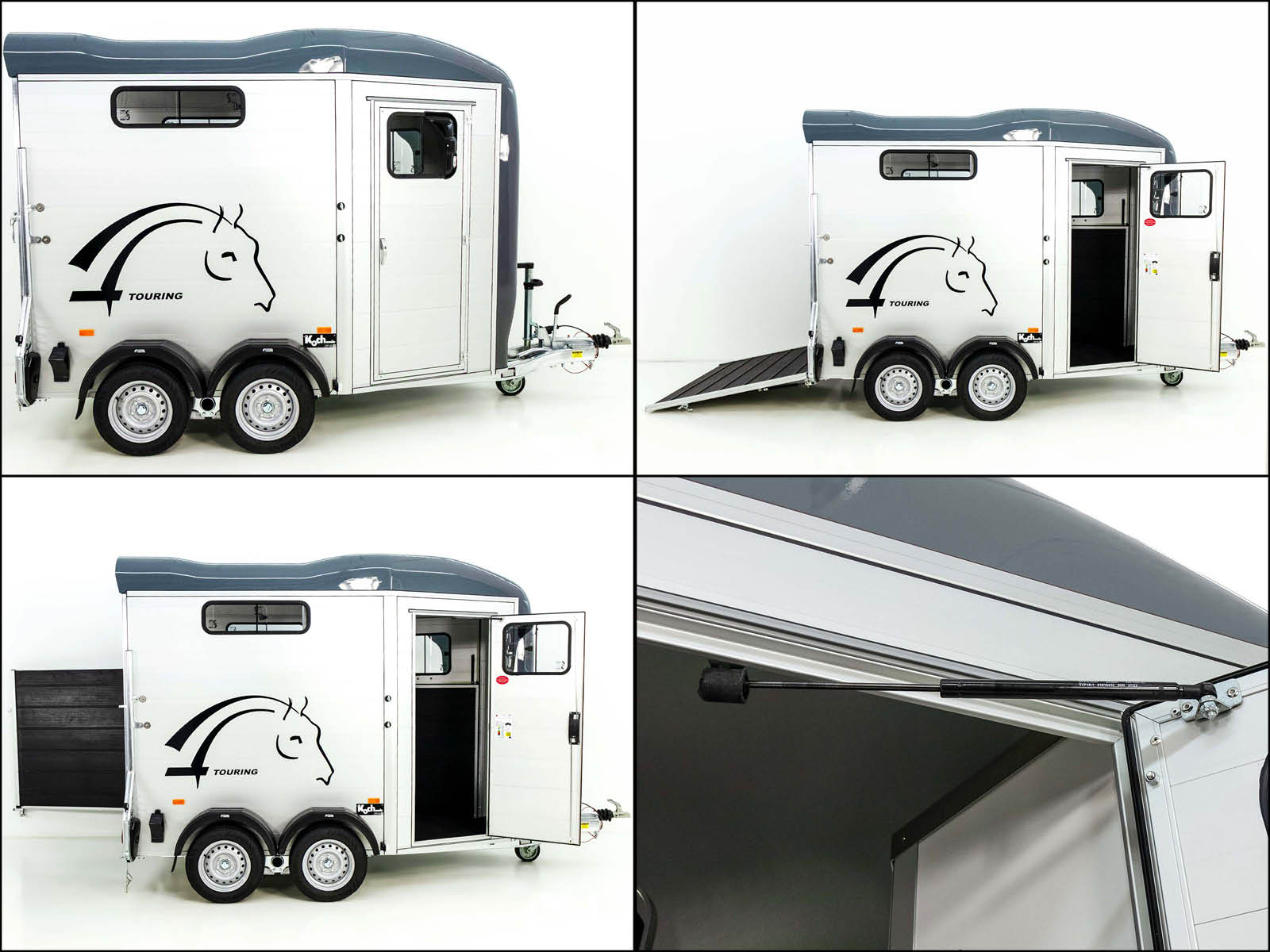 Cheval Liberte Pferdeanhänger Touring Country | Pullman-Fahrwerk | Frontausstieg | grau-Neu – Bild 6