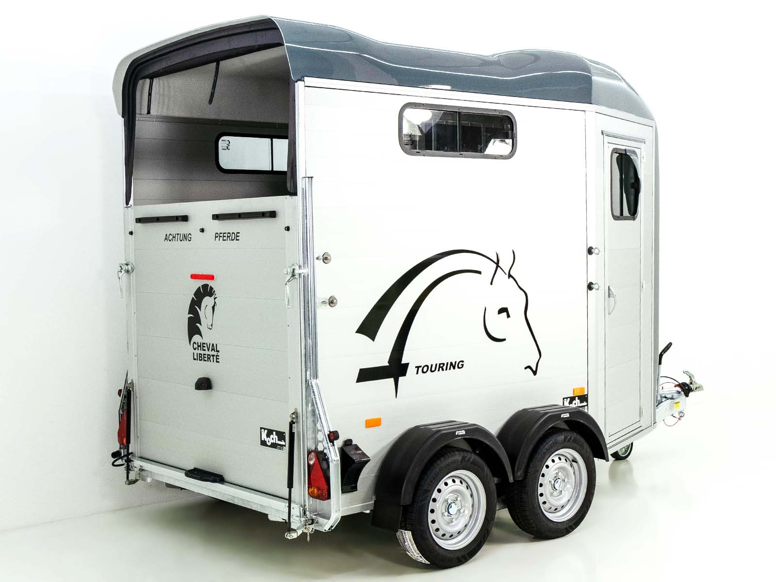 Cheval Liberte Pferdeanhänger Touring Country | Pullman-Fahrwerk | Frontausstieg | grau-Neu – Bild 2