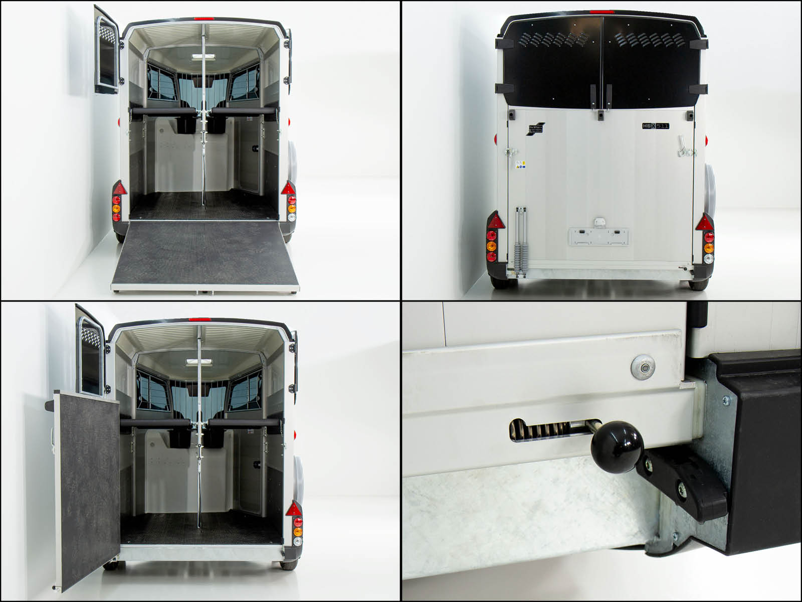 Ifor Williams Pferdeanhänger HBX 506 | Sattelkammer | Neues Modell | Silber-Neu – Bild 5