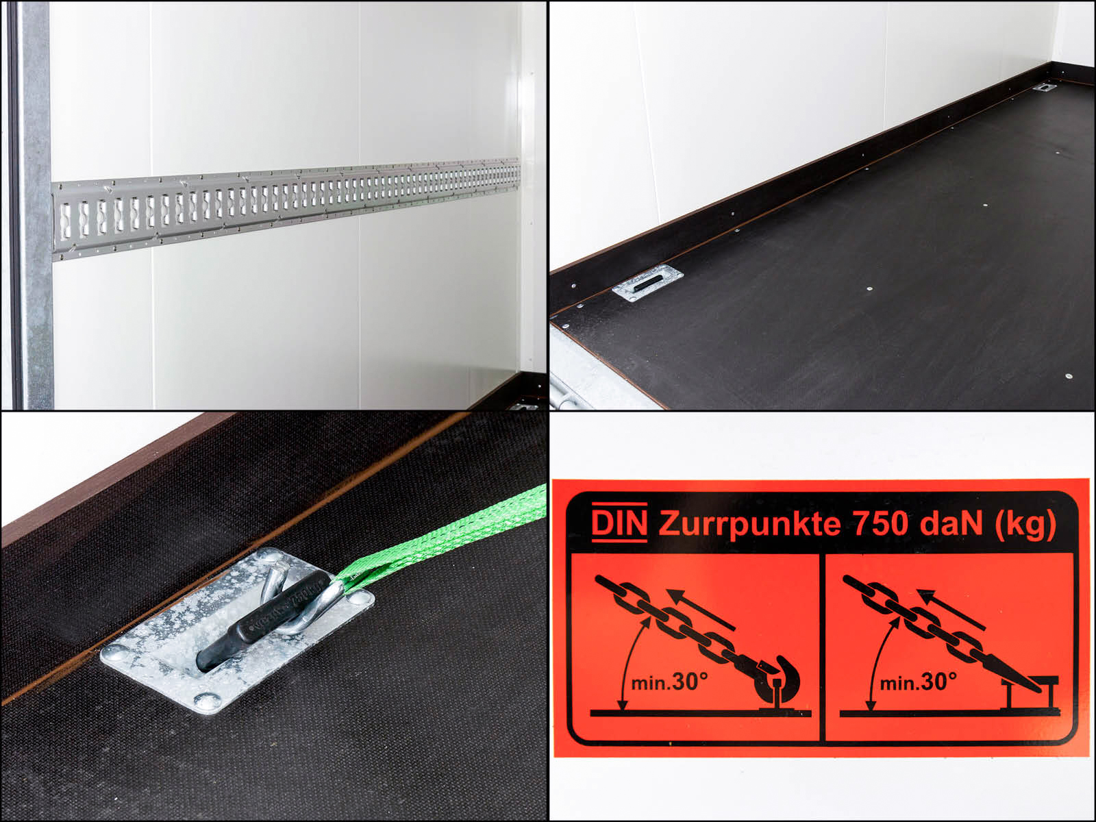 Vezeko Kofferanhänger 184x355cm Höhe:205cm 2,7t | Tür/Rampe | Schwarz-Neu – Bild 5