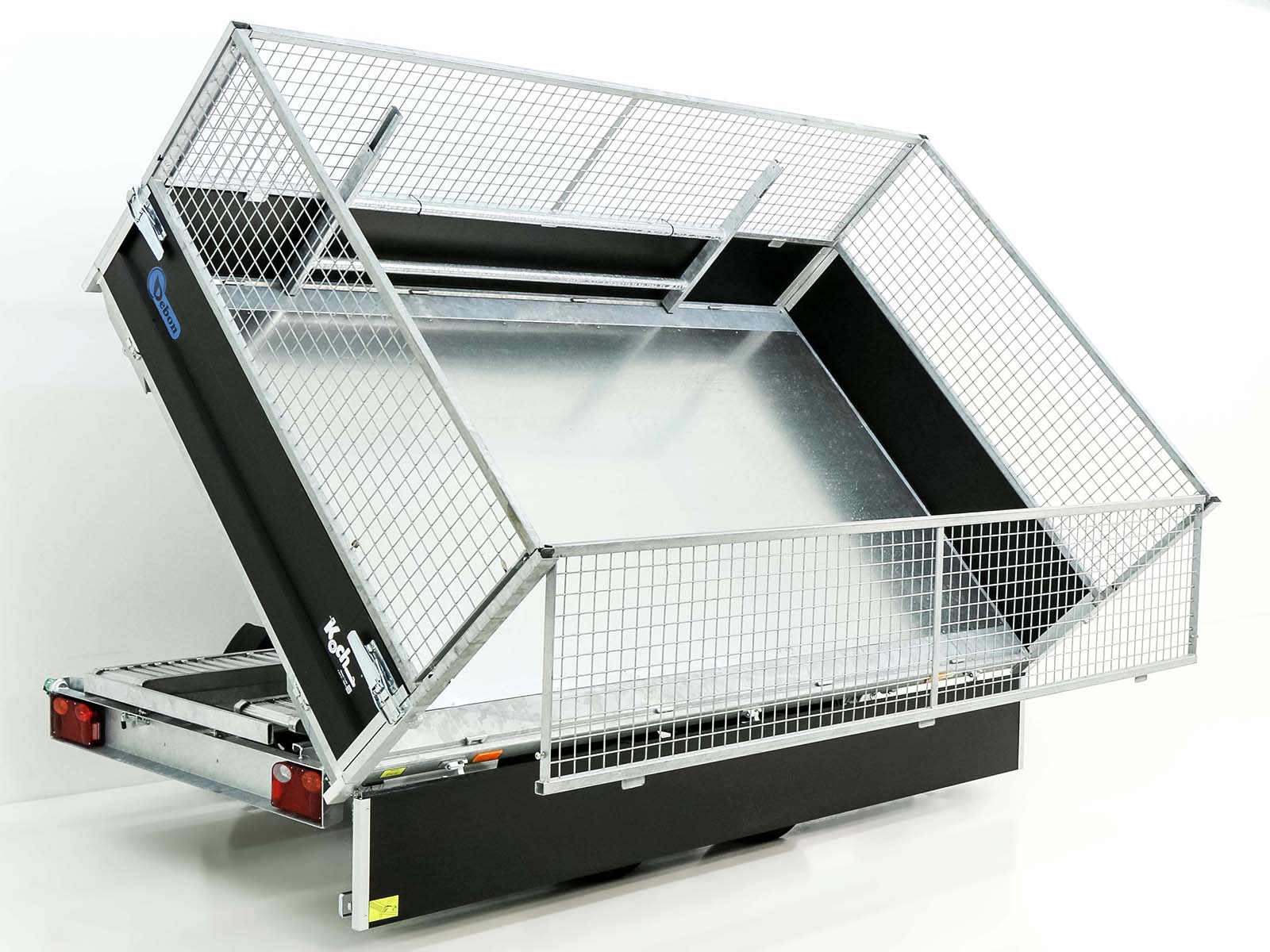 Debon Dreiseitenkipper 180×324 3,5t | Black Edition | Gitter | Rampen | Stützen-Neu – Bild 6