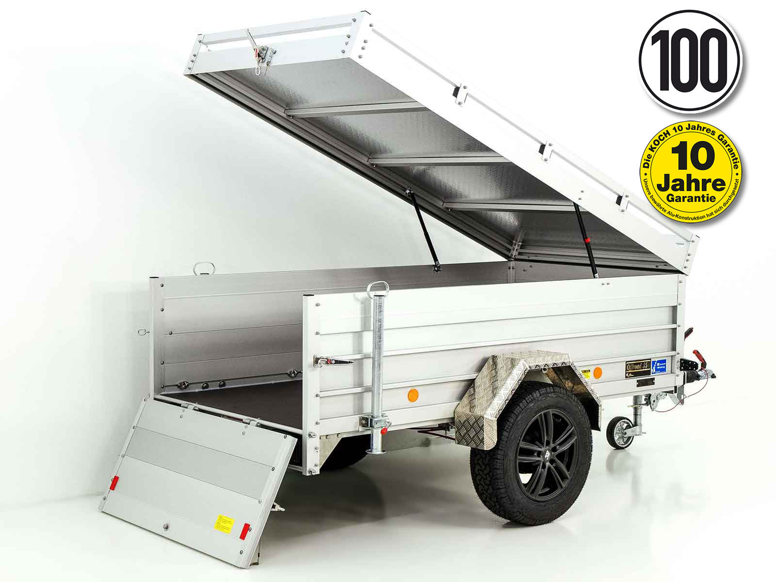 Deckelanhänger „CROSSLINE“ 125x250cm 1300kg | Höhe 65cm | Typ 4.13-Neu