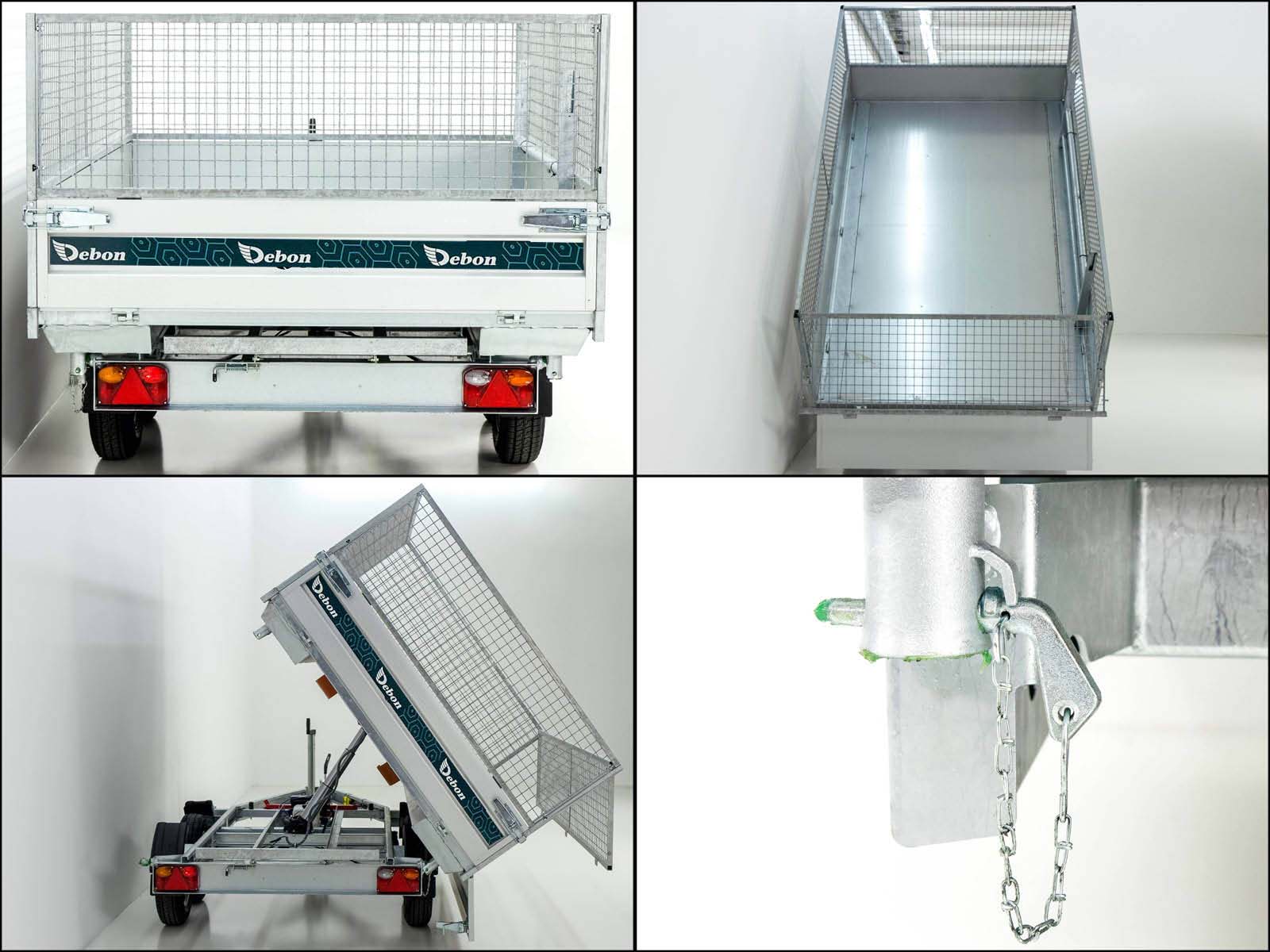 Debon Dreiseitenkipper 180×306 2,6t | E-Pumpe | Gitter-Neu – Bild 5