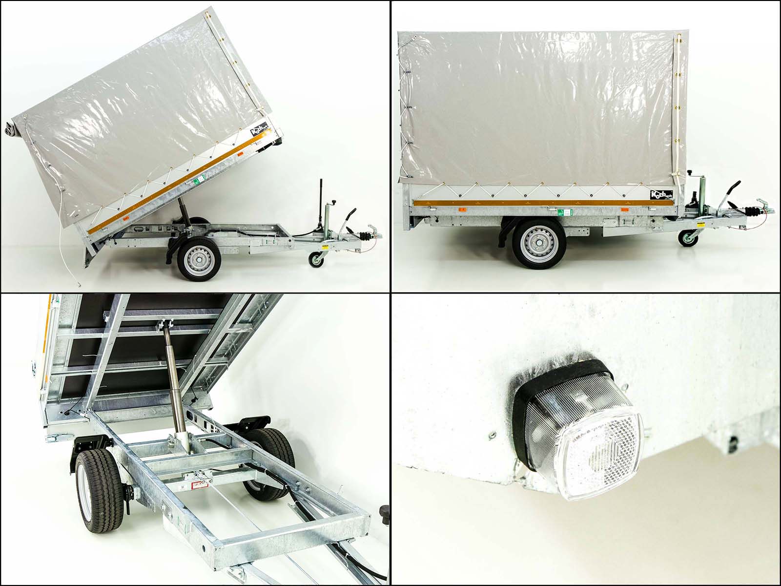 Eduard Heckkipper 150x256cm 1,35t | Hand Pumpe | Hochplane 160cm-Neu – Bild 4