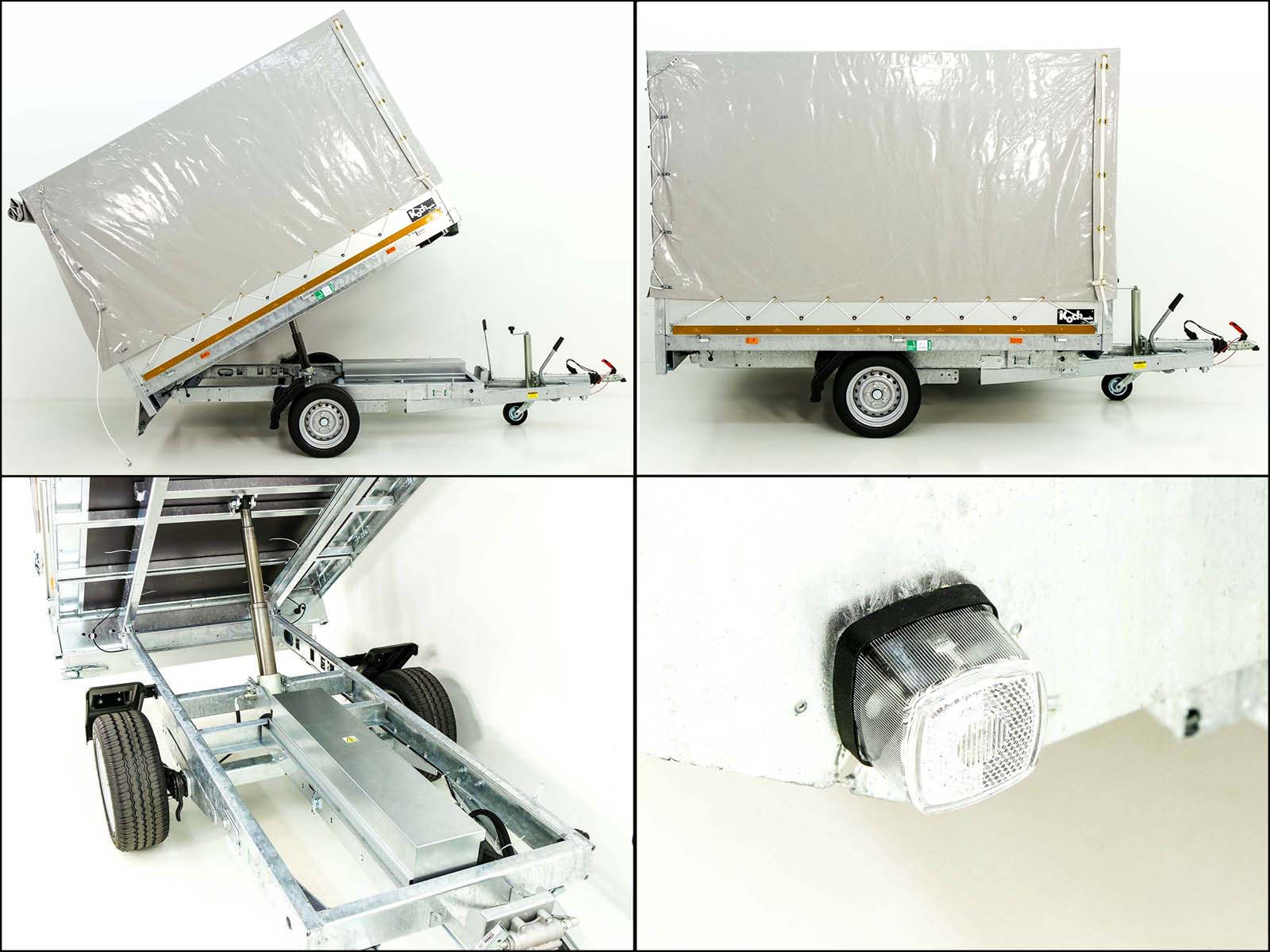 Eduard Heckkipper 150x256cm 1,5t | E+Hand Pumpe | Hochplane 160cm-Neu – Bild 6