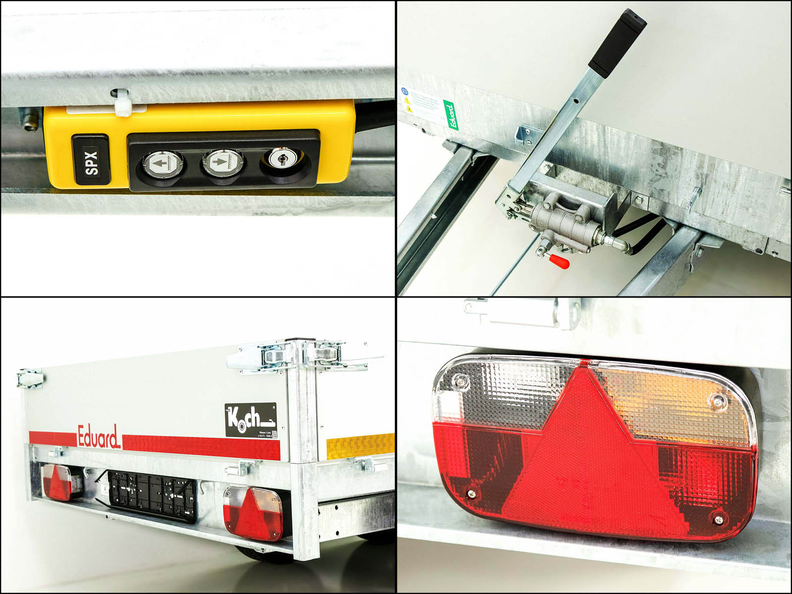 Eduard Heckkipper 160x311cm 2,7t | E+Hand Pumpe | Hochplane 160cm-Neu – Bild 4