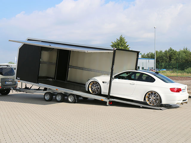 Vezeko Autotrailer Cargo Race Master 230×550 cm H210 cm 3,5t | E-Winde | silber-Neu – Bild 2