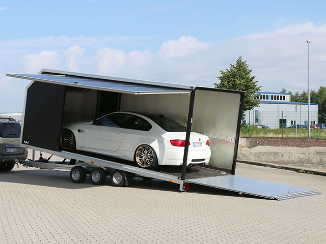 Vezeko Autotrailer Cargo Race Master 230×550 cm H210 cm 3,5t | E-Winde | silber-Neu – Bild 4