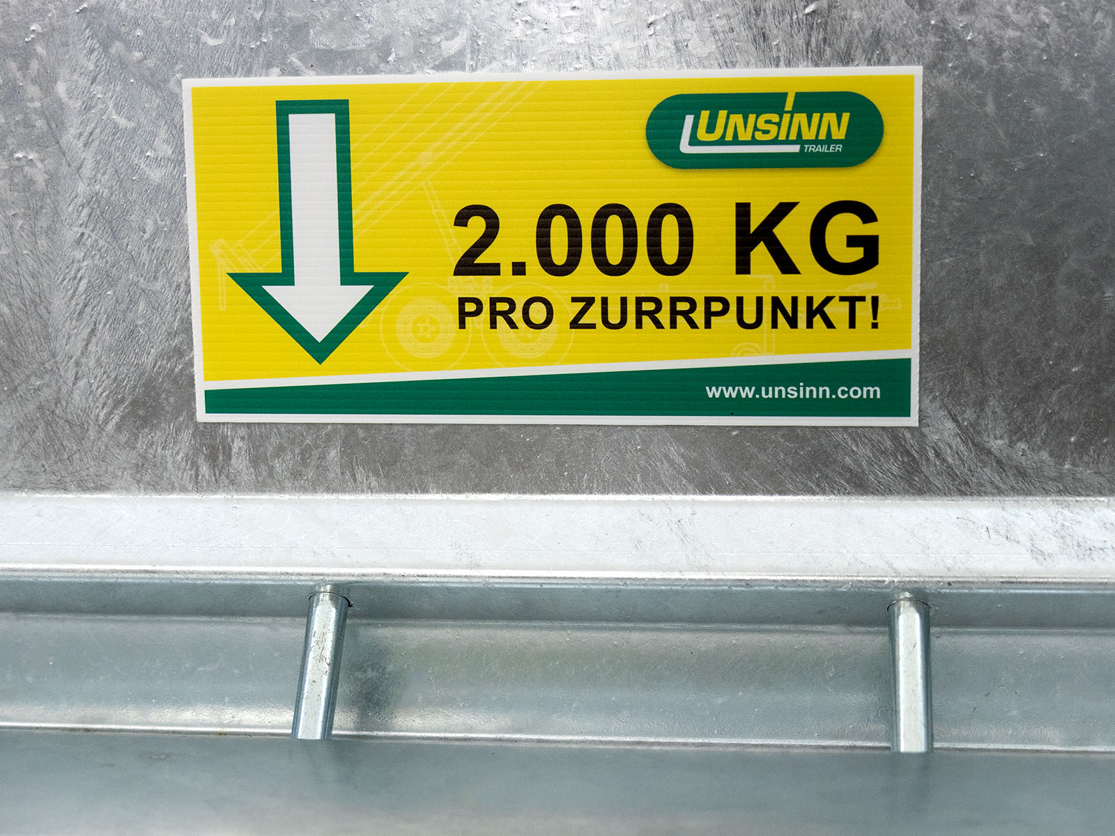 Unsinn Baumaschinenanhänger UBA 166x366cm 3,0t | Schwenk-Rampen-Neu – Bild 2