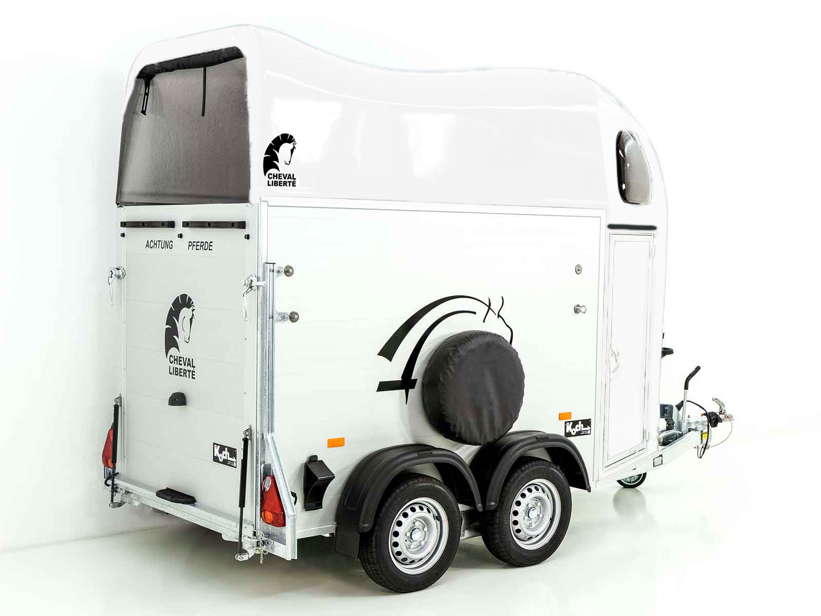 Cheval Liberte Pferdeanhänger GOLD One 1,5er | Pullman-Fahrwerk | weiß-Neu – Bild 3