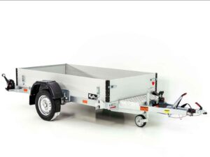 Vezeko Absenkanhänger 127×246 cm 1,0 t | Bordwandaufsatz-Neu