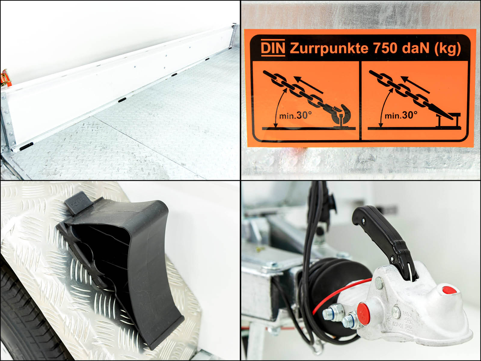 Vezeko Baumaschinenanhänger BA 155x360cm 3,5t | SB | Schwenk-Rampen | grau-Neu – Bild 5