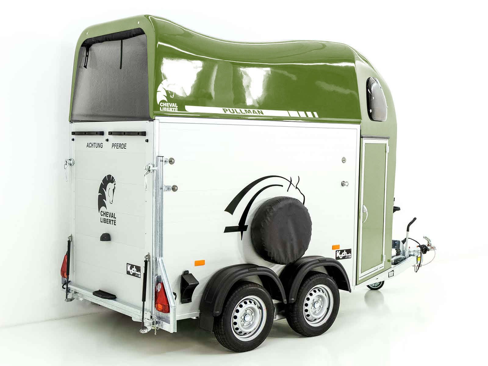 Cheval Liberte Pferdeanhänger GOLD One 1,5er | Pullman-Fahrwerk | olivgrün-Neu – Bild 5