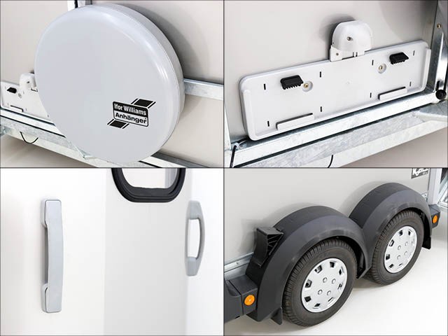Ifor Williams Pferdeanhänger HB506|Frontausstieg|Klappenkombi|silber-Neu – Bild 2